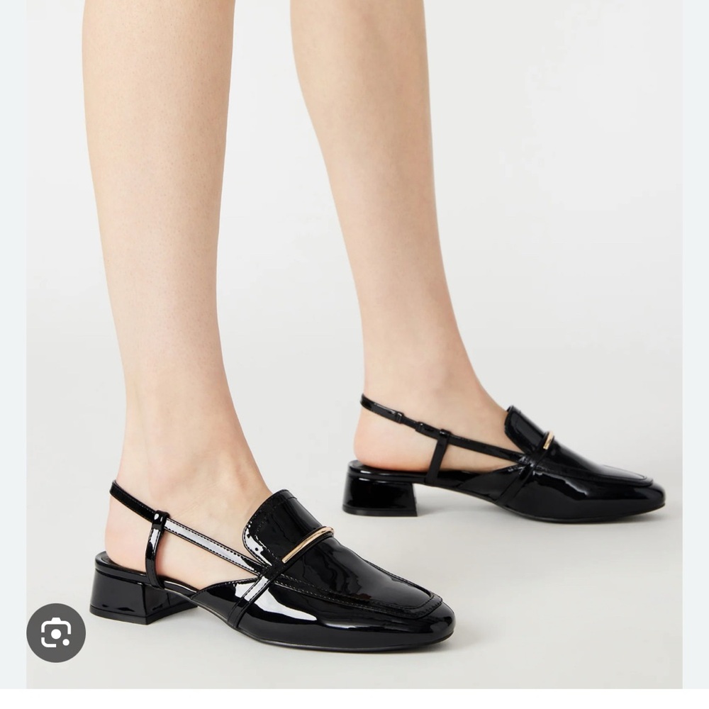Brand New Steve Madden Calibri Black Patent Mules